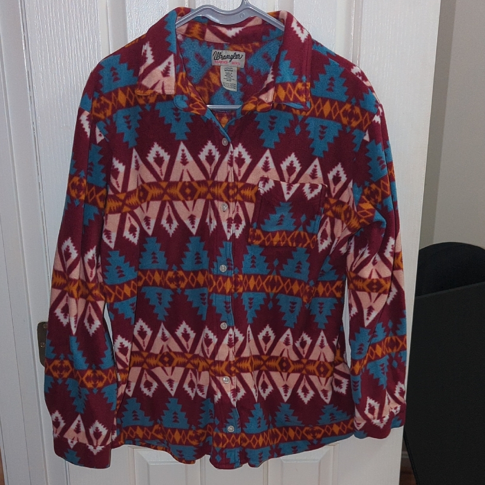 Wrangler Multicolor Geometric Button-Up Shirt